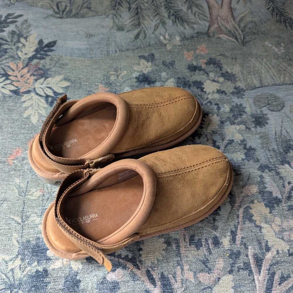 Koolaburra By Ugh Women's Tizzey Clog  Tan Suede Shoes Size 9